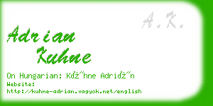 adrian kuhne business card